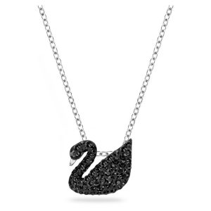 Dây Chuyền Swarovski Swan Pendant - Thiên Nga Đen Dây Bạc