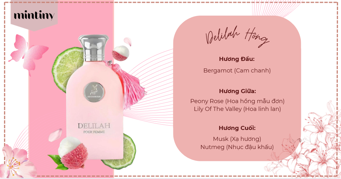 Cung hoàng đạo Delilah Hồng 100ml