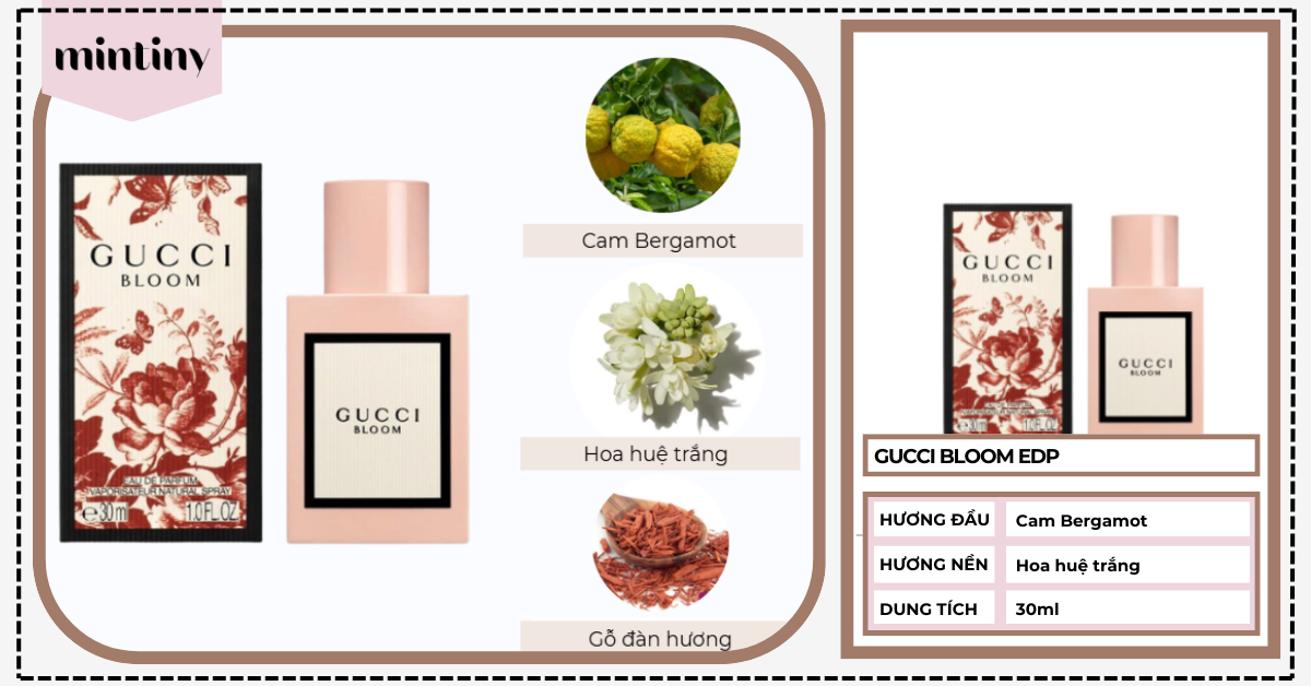 Nước Hoa Cho Nữ GUCCI BLOOM EDP 30ML 