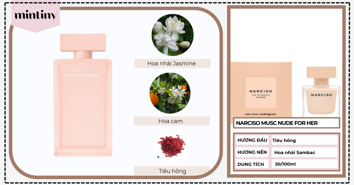 Nước Hoa Cho Nữ NARCISO MUSC NUDE FOR HER 