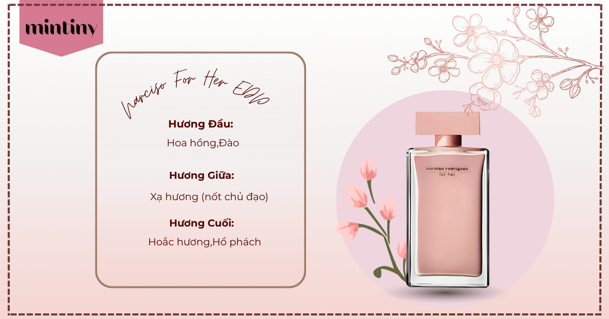 Tầng hương của Narciso Rodriguez Narciso For Her EDP