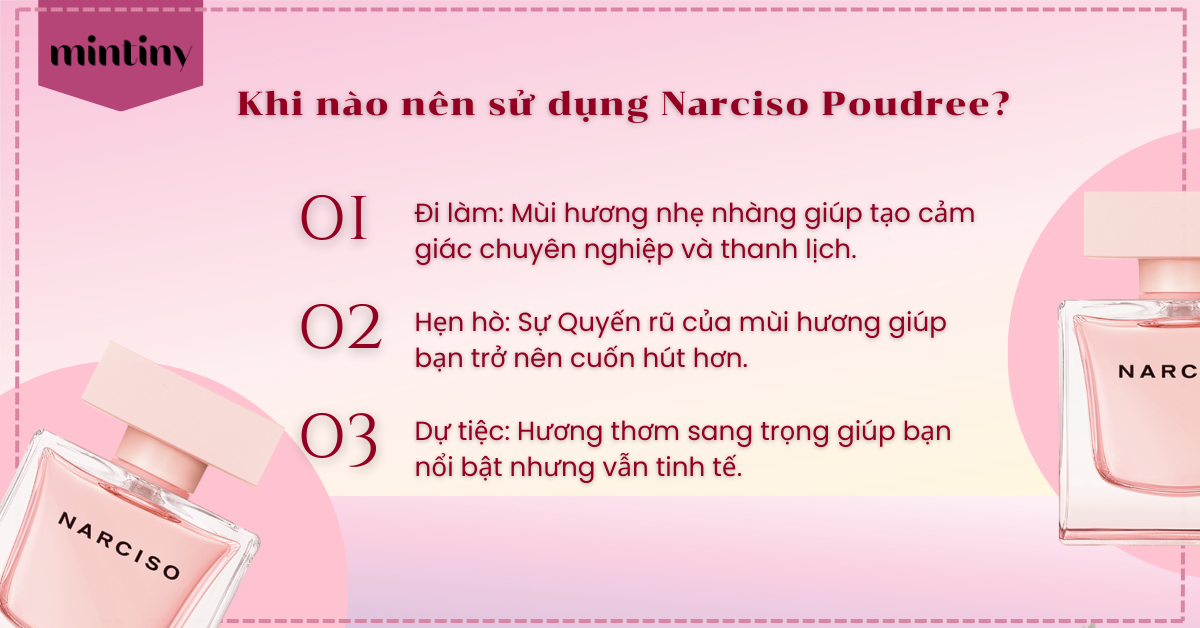 Khi nào nên sử dụng Narciso Poudree?
