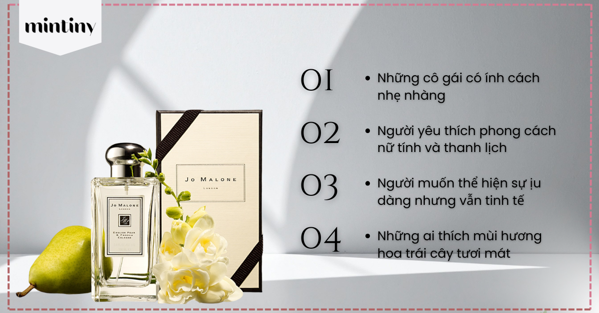 Sự linh hoạt của Jo Malone English Pear & Freesia 