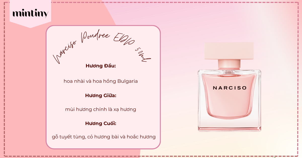 Tầng hương của Narciso Poudree EDP 50ml